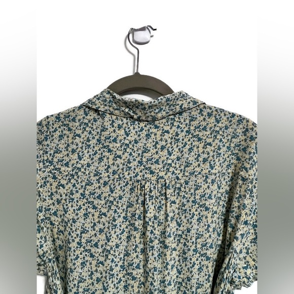 NWT Gap Kids short sleeve, button front, floral dress XXL - Picture 3 of 9